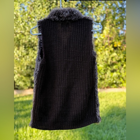 CONFESS Fur Vest in Chocolate Brown Size Small Women’s - Picture 3 of 5